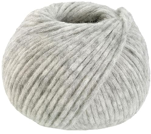 LANA GROSSA Spuma | Zartes Schlauchgarn mit hohem Naturfaseranteil | Handstrickgarn aus 80% Schurwolle (Merino Fein) & 20% Polyamid | 50g Wolle zum Stricken & Häkeln | 110m Garn FB3