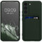 kwmobile Handyhülle kompatibel mit Samsung Galaxy S22 Hülle - Handy Cover mit Fach für Karten - in Dunkelgrün