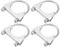Hihaha Round U Bolt Muffler Exhaust Clamps for Car / 2.25 ID 58mm / 4 Pcs