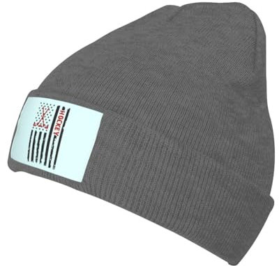 351 Winter Mütze Hockey-Usa-Flagge Funktionsmütze Modern Mütze Atmungsaktivem Kopfbedeckung Für Outdoor, Unisex, Laufen