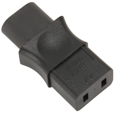 IEC320 C8 auf C9 Konvertierungsadapter, PVC-Gehäuse, Flammhemmender C8-Stecker auf C9-Buchse, Konverter 250 V, 6 A, 1500 W für PDU-Stromversorgung