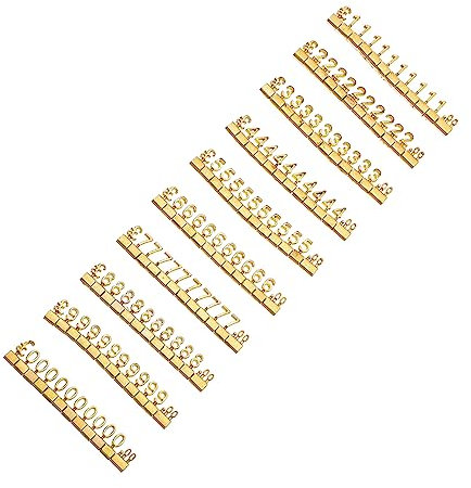 Gadpiparty 10 Stück Schmuck-display-tags Metall-tag-block-set Einfache Montage Und Neumontage
