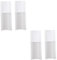 Housoutil 4 Pièces Bouteille de Lotion Liquide flacons Pompe airless shampouineuse Bouteille sous Vide Bouteille cosmétique en Plastique Liquide Vaisselle Presse Bouteille