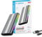 KingData M.2 NVMe SSD Enclosure, Tool-Free 10Gbps USB 3.1 Adapter for 2230/2242/2260/2280 M.2 With USB C to A Cable and RGB Light