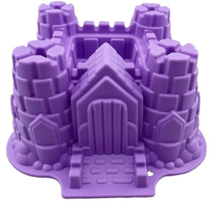 LAWALEISHE Castle Silicone Cake Moulds,3D Silicon Cake Mold,Non-Stick Silicone Cake Mold Bread Moulds/Fondant Moulds/Toy Mould for Birthday Party Wedding Anniversary