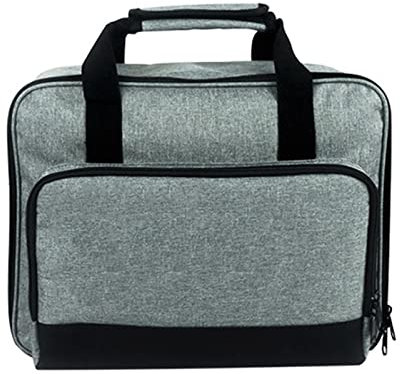 Jlobnyiun Projector Bag - Portable LED Projector Carrying Case, Grey, Lightweight with Multiple Pockets and Accessories Storage