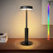 Smanu LED Rechargeable Table Lamp,Battery Operated Lamps,3 Colors & 7 RGB Stepless Dimmable Cordless Bedside Lamp Night Light Touch Control Ambient Lamp for Bedroom,Living Room,Bar,Camping,Dating