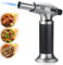 Chalumeau de Cuisine Professionnel Rechargeable Avec Verrou de Sécurité - Ajustable Pour Cuisson, Barbecue, Pâtisseries, Soudure, Camping (Butane Non Inclus)