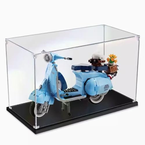 Acryl-Vitrine für Lego 10298 Scooter, staubdichte transparente Vitrine, Modell-Sammler-Vitrine (Modell nicht im Lieferumfang enthalten) (2 mm)