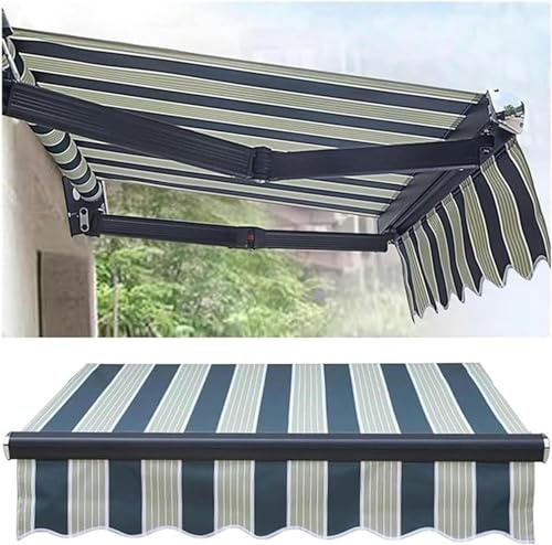 Awning Replacement Fabric Top Cover Durable Exterior Replacement Awning Fabric Retractable Side Awning Privacy Screen Perfect, For Window Door Market Deck (Size : 8x7ft)-1