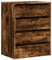 vidaXL Kommode, Sideboard mit 4 Schubladen, Schubladenschrank Schrank für Wohnzimmer, Anrichte Flurschrank Beistellschrank, Räuchereiche Holzwerkstoff