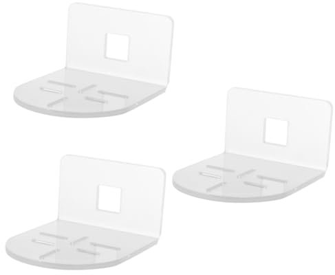HOMSFOU 3 Sätze Kamerahalterung Kameraständer Wand Kamera Halter Kameraunterstützung Für Zu Hause Wandregal Für Schwebendes Kamera-wandregal Kameragestell Acryl