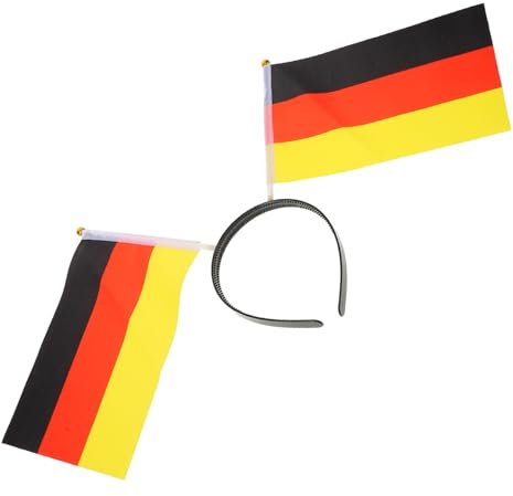 GAROZATION Deutschland Flagge Stirnband Fußballfan Kopfschmuck Robustes Party Haarband Mit Nationalflagge Bequemes Festtagsaccessoire Für Fans Und Spiele