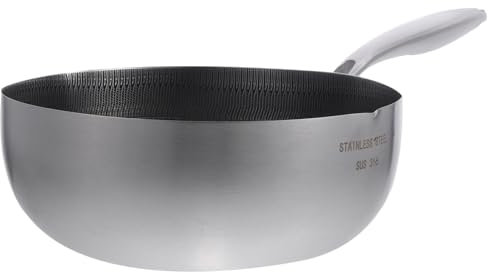 OFFSCH Casserole Nid Abeille Antiadhésive Casserole à Lait Acier Inoxydable Pour Maison