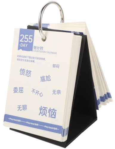 OFFSCH 365-tage-countdown-kalender Home Office Dekorativer Schreibtischkalender Kreatives Papiermaterial