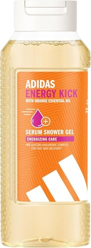 adidas Energy Kick Duschgel, belebend mit ätherischem Orangenöl, 250 ml (Packung mit 5)