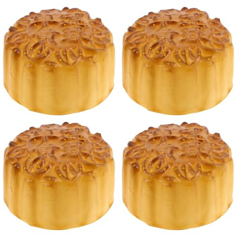 Yardwe Lot de 4 faux desserts traditionnels chinois réalistes pour décoration de gâteaux artificiels