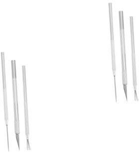 DOITOOL 2 Sätze Töpferwerkzeug-Set Skulptur Poly Keramik Bildhauerei Bildhauerwerkzeuge für Töpferwaren Werkzeuge aus ton selber Machen Tonbildzeuge Rostfreier Stahl Silver