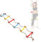 HERCHR Climbing Rope Ladder, 210cm / 83in Multilayer Nylon Rope Stability Good Grip Strength Kid Crawling Rope Ladder with Hook for Courtyard, Outdoor Garden or Camp