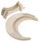 Milisten Lyre en Bois à 7 Cordes Instrument de Musique Portable pour Débutants pour
