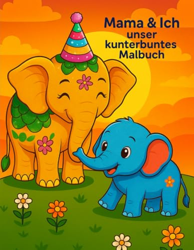 Mama & Ich - Unsere kunterbuntes Malbuch: Mit Sprüchen für Kinder und Mamas - gemeinsam kreativ sein