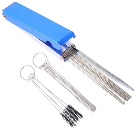 MAGICLULU 3 Sätze Motorbike Vergaser Reinigungswerkzeug Bürsten Nadeln für Präzise von Motorrädern Atvs und Motorisierten Geräten Rostfrei Elastisch zur Entfernung von