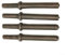 Set di 3 incudini per martello pneumatico + punta accoppiata lunga 12 cm, progettata per rivetti solidi e tubolari con martelli pneumatici