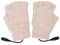 Hztyyier USB Erhitzte Fingerloser Handwärmer für Ski- und Fahrradbegeisterte (Polyester) (Beige)