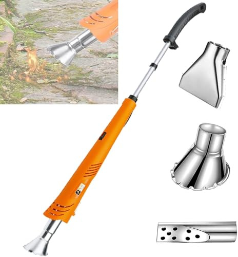 Bruciatore elettrico per erbacce, 2000 W, professionale, per barbecue, temperatura massima 650 °C, per patio, giardino, vialetto