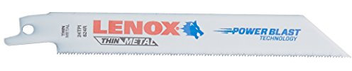 Lenox Tools de lame de scie sabre bimétal, usage général, 15,2 cm, 24 tpi, 25-Pack (20496b624r)