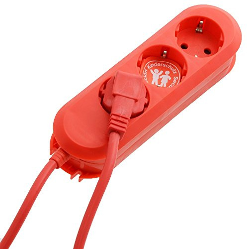 BACHMANN 388.371 Steckdosenleiste Rot Schutzkontakt 1 St.