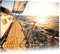 Pixxprint Segelboot im Meer, Größe: 100x70cm, Leinwandbild, fertig gespannt, Wandbild, Dekoration, Kunstdruck, kein Poster