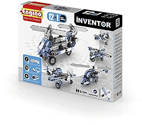 Engino-INVENTOR 1233 - Konstruktionsbausatz 12 in 1 Flugzeuge