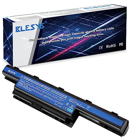 BLESYS 71Wh AS10D31 Batterie d'ordinateur Portable pour Acer Aspire 4551 4741 5250 5253 5333 5733 5749 5755 5741G 5742G 5750G 7740G 7741G 7750G 7751G 5755G 5760G TravelMate 5740 5742 5744 P253 série