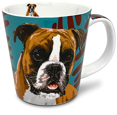 Boxer Mug in Gift Box by Leslie Gerry