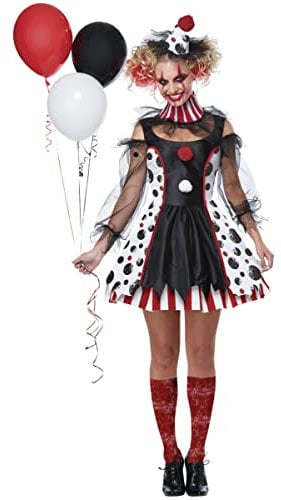 Déguisement clown psycho robe luxe femme Jadeo