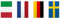 NET TOYS Wimpelkette Europa Girlande mit Landesfahnen 10 m EU Wimpelgirlande Länder Papiergirlande
