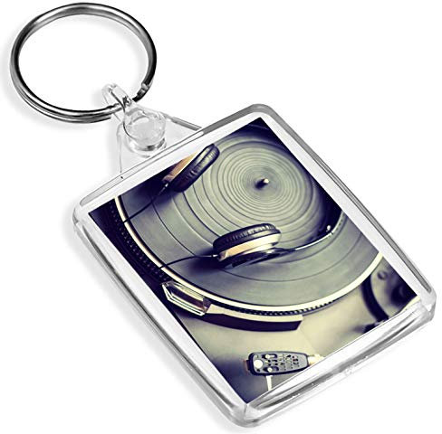 Destination Vinyl Keyrings 1 x Awesome DJ Plattenspieler – Schlüsselanhänger – IP02 – Mama Papa Kinder Geschenk #3238
