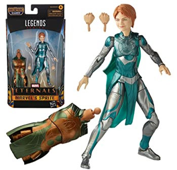 Universo Marvel Hasbro Marvel Legends Series - Sprite (Action Figure 15 cm, Include 2 Accessori, Build-A-Figure, The Eternals), Multicolore