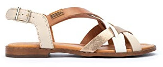 Pikolinos Sandalias Planas en Cuero ALGAR para Señora Color Marfil