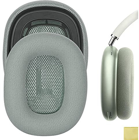GEEKRIA QuickFit Ersatz-Ohrpolster, kompatibel mit Apple Airpods MAX Kopfhörern, Headset-Ohrpolster, Ohrmuscheln, Reparaturteile (grün)