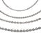 Treuheld® Silberne Halskette aus Edelstahl in 4 Dicken und 5 Kettenlängen - [03.] Dicke: 0,7mm - Länge: 50cm