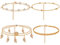Yaomiao 4 Bracelets de Cheville Boho Chaîne de Pied Réglable Bracelet de Pied Superposée Chaîne de Cheville de Feuille Perlée Bijoux de Plage pour Femmes Filles（Or）