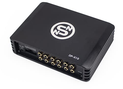 Sennuopu X10, Amplificador Audio Coche, Amplificador de 4 Canales,Procesador Digital Sighal de 8 Canales,Ecualizador de 31 Bandas, Reproductor Bluetooth