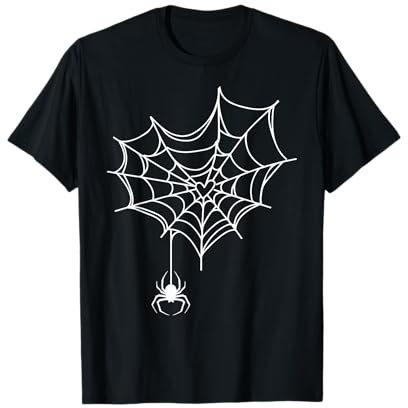 Süßes Herz Spinnennetz Halloween Spinnennetz Gruseliges Kostüm T-Shirt