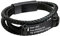 Bandmax Herren Personalisiertes Schwarzes Flechtarmband Armband mit Magnetverschluss Lederarmband mit rechteckigem gebogenem Stück Armband Geflochtenes Lederarmband für Geburtstag/Vatertag