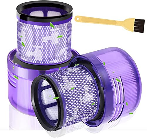 LAPONO Filtro for Dyson V11 SV14 V15 Ricambio,Aspirapolvere HEPA Filtri Lavabile Ricambi Unità Filtrante Grande con Spazzola Pulizia per Absolute Animal Cyclone Total Sostituire 970013-02 (2Pack)