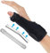 ACWOO Férula de Pulgar Reversible, Férula Para el Pulgar Con 2 Férulas Metálicas, Soporte para Pulgar, Estabilizador de Pulgar para Artritis, Tendinitis, Alivio del Dolor del Túnel Carpiano (Negro)