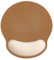 LONNAONE Tapis de souris ergonomique en mousse à mémoire de forme avec repose-poignet, base en caoutchouc antidérapant, soulagement de la douleur, pour ordinateur, ordinateur portable (mousse beige
