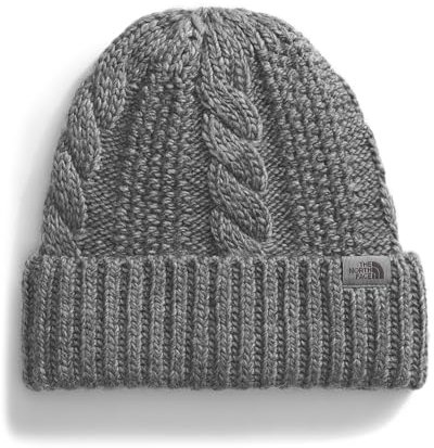 THE NORTH FACE Damen Oh Mega Beanie TNF Medium Grey Heather, Einheitsgröße